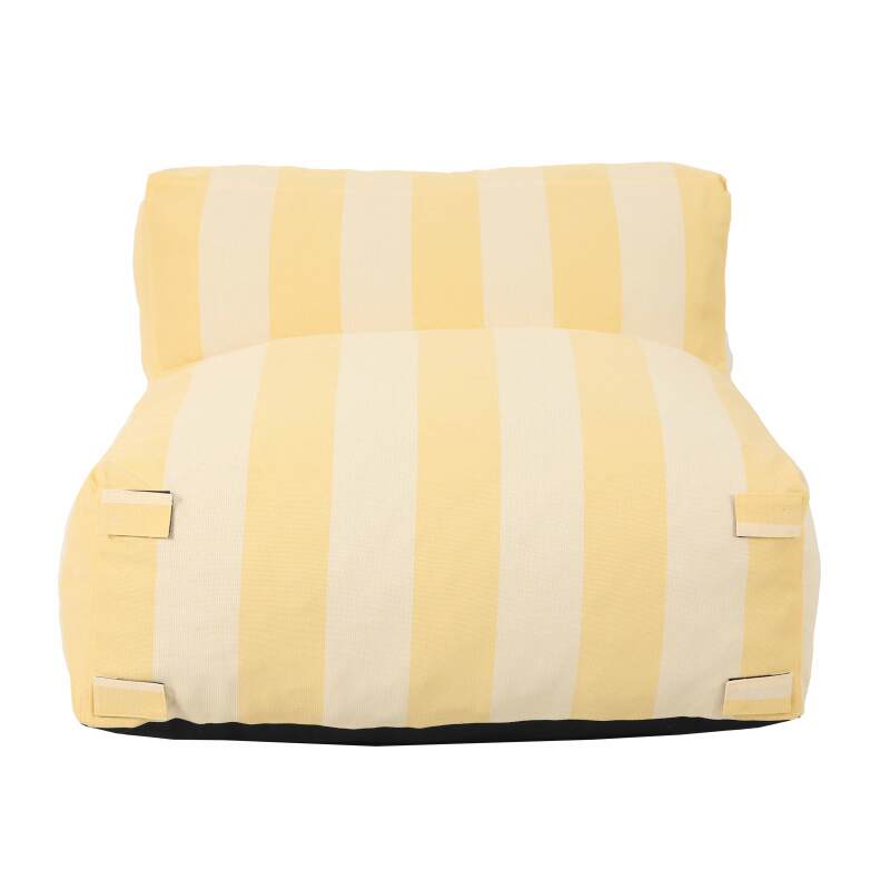 Sessel im gestreiften Design für ein modulares Outdoor-Sofa (3/6)