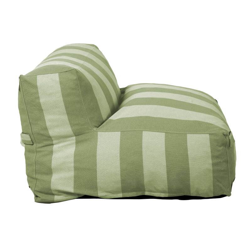 Sessel im gestreiften Design für ein modulares Outdoor-Sofa