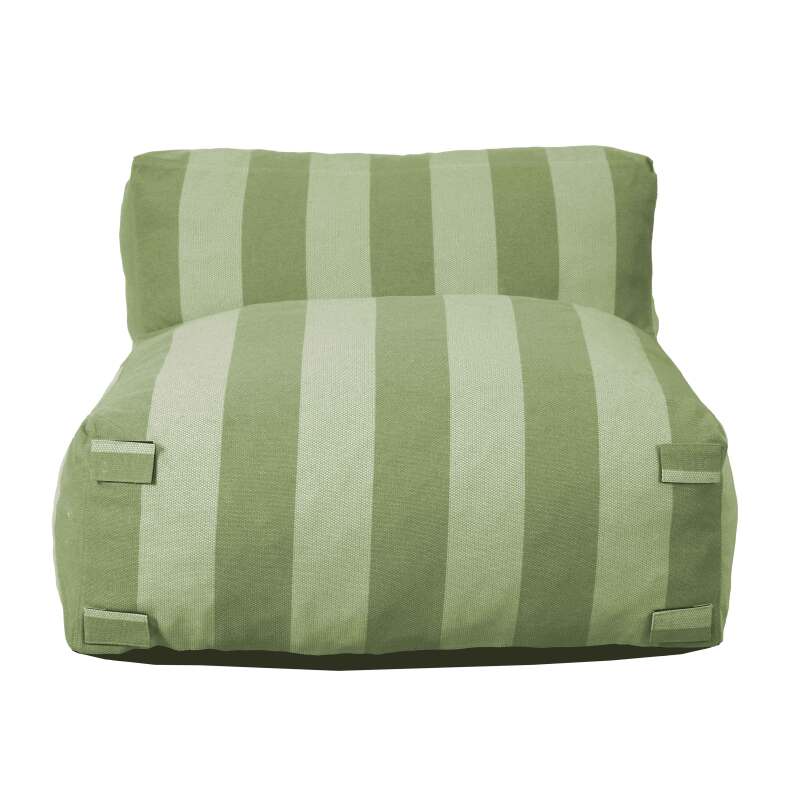 Sessel im gestreiften Design für ein modulares Outdoor-Sofa