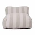 Sessel im gestreiften Design für ein modulares Outdoor-Sofa