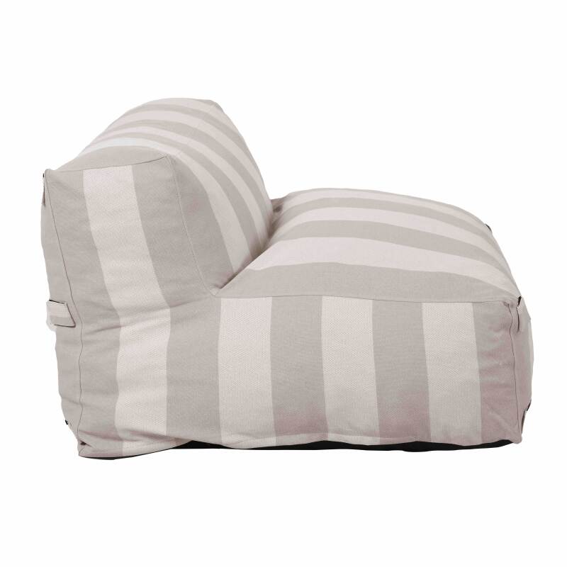 Sessel im gestreiften Design für ein modulares Outdoor-Sofa (4/7)