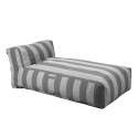 Chaiselongue im gestreiften Design für ein modulares Outdoor-Sofa