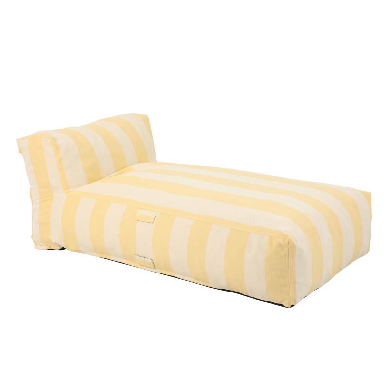 Chaiselongue im gestreiften Design für ein modulares Outdoor-Sofa