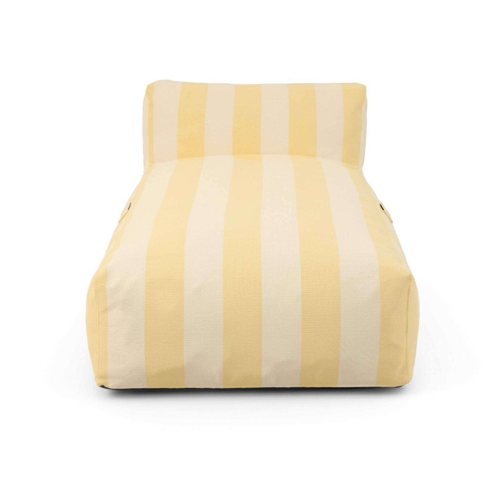 Chaiselongue im gestreiften Design für ein modulares Outdoor-Sofa