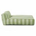 Chaiselongue im gestreiften Design für ein modulares Outdoor-Sofa