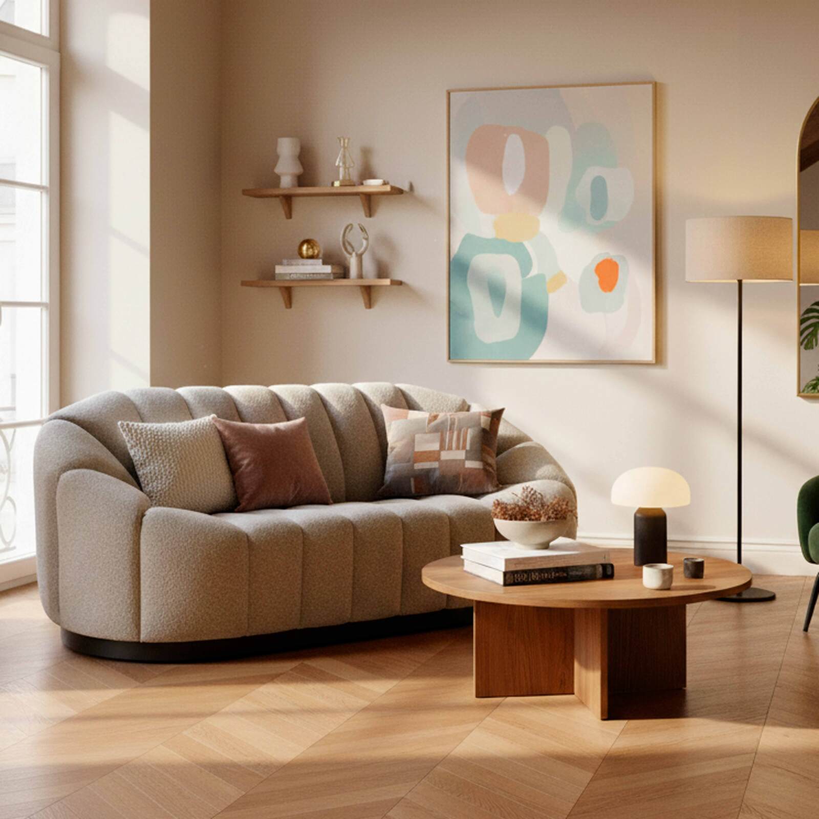 Sofa 2-Sitzer aus Stoff