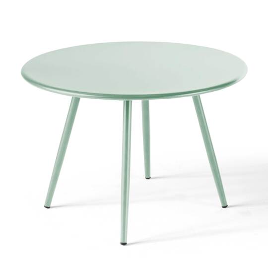 Garten Couchtisch Runde aus Metall Ø50x34 cm | Oviala