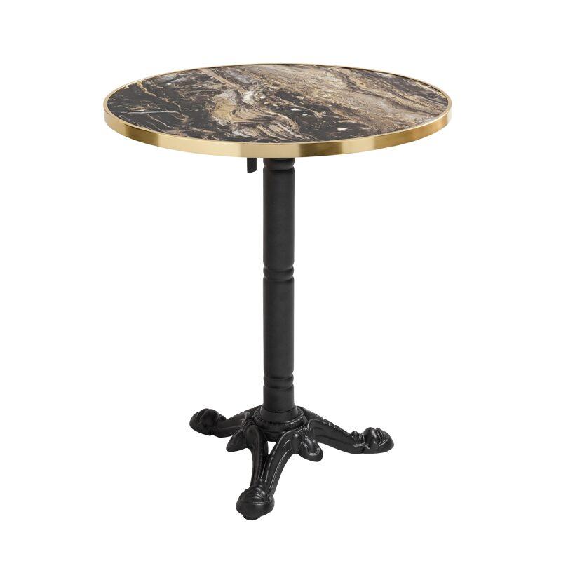 Tischplatte aus Sperrholz mit Laminatbeschichtung und Aluminiumkanten ⌀60 cm (5/7)