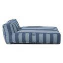 Chaiselongue im gestreiften Design für ein modulares Outdoor-Sofa