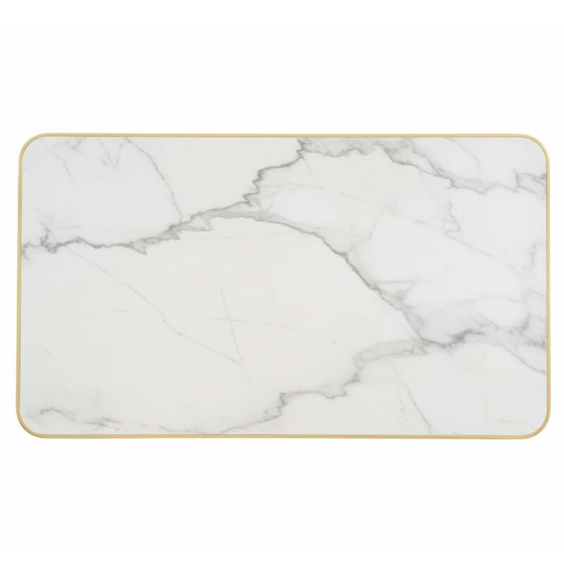 Tischplatte aus Sperrholz mit Laminatbeschichtung 120x60 cm mit Aluminiumkanten