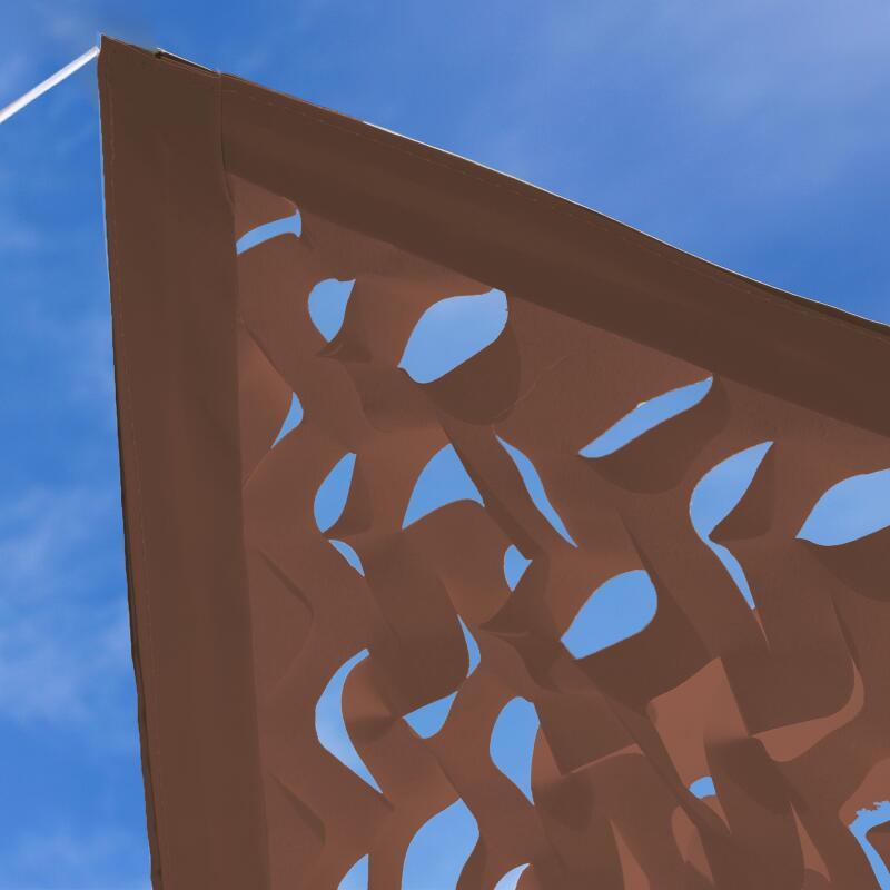 Rechteckiges Sonnensegel, umkehrbares, durchbrochenes 4x3 m