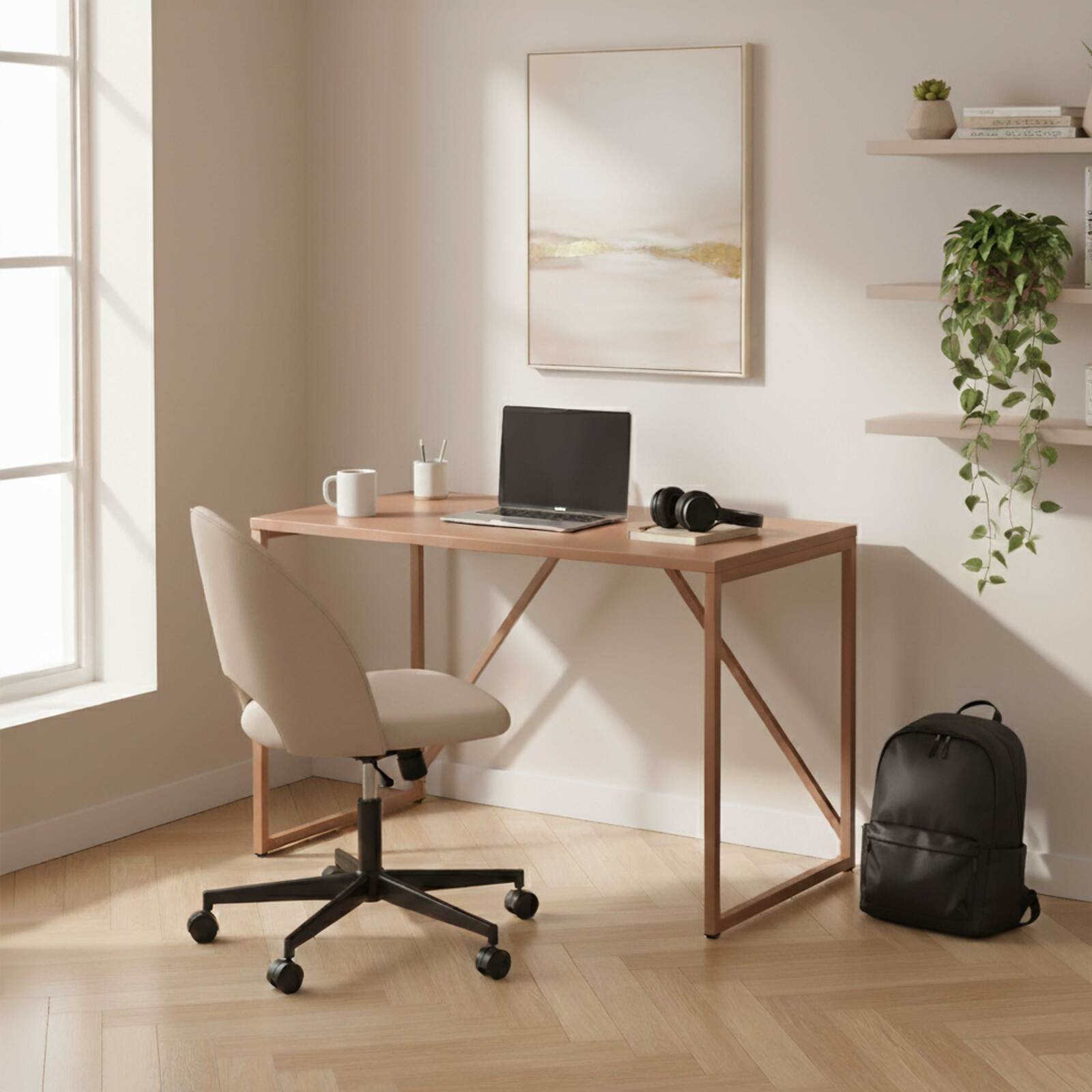 Schreibtisch einfarbig, 120 x 60 cm