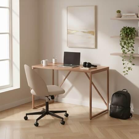 Schreibtisch einfarbig, 120 x 60 cm