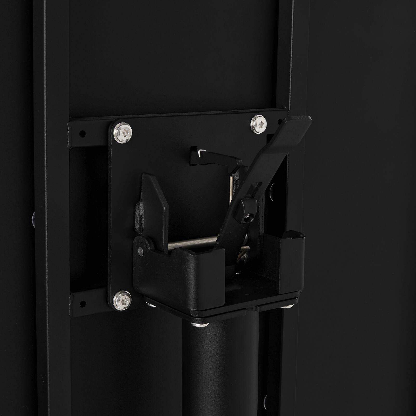 Gartentisch Quadratisch verstellbarer aus Metall, 4 Personen, 70x70 cm