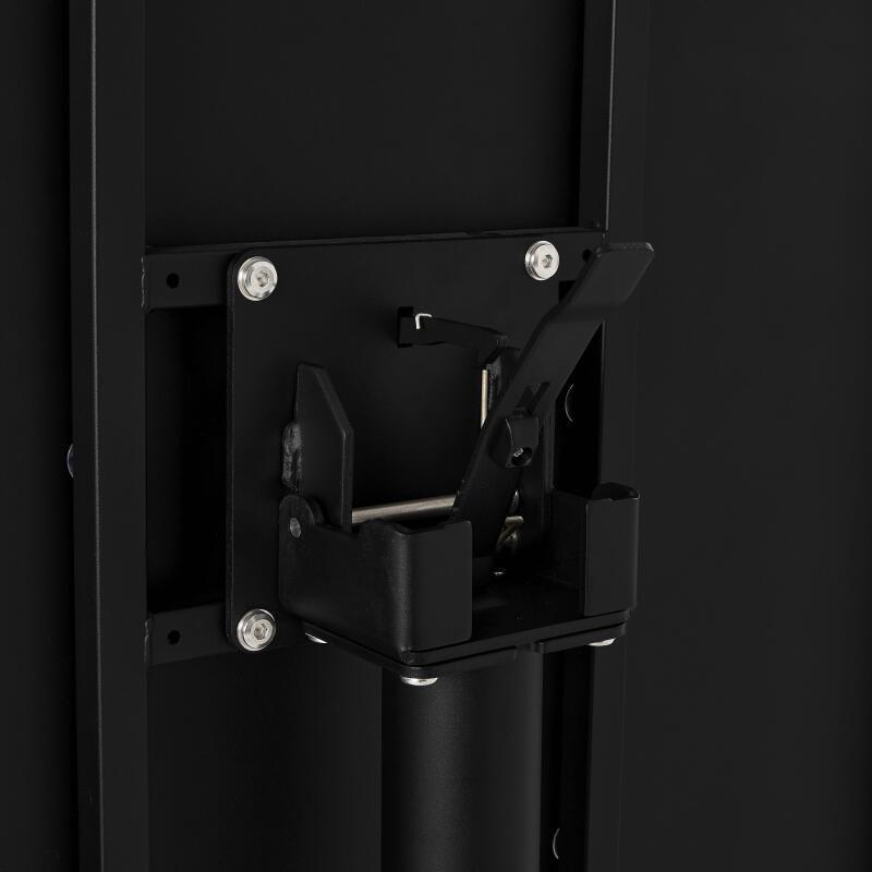 Gartentisch Quadratisch verstellbarer aus Metall, 4 Personen, 70x70 cm (4/6)