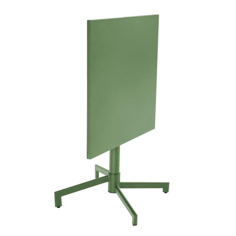 Gartentisch Quadratisch verstellbarer aus Metall, 4 Personen, 70x70 cm (2/5)