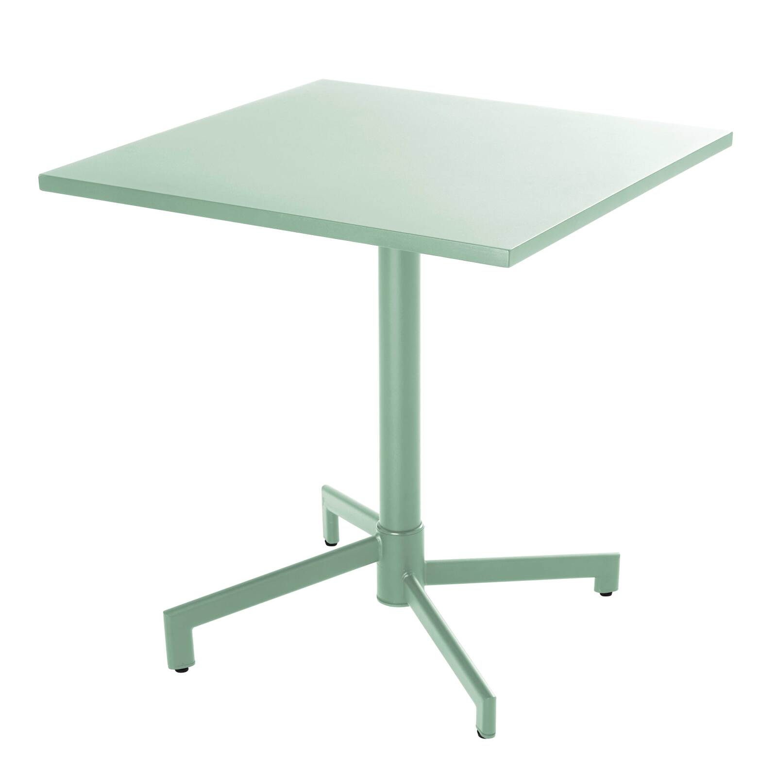 Gartentisch Quadratisch verstellbarer aus Metall, 4 Personen, 70x70 cm