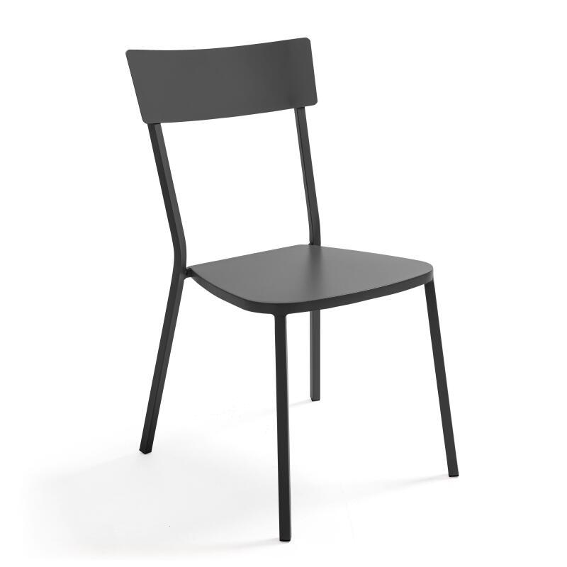 Metall-Gartenstuhl im Bistro-Stil