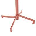 Gartentisch Bistro-Stil Rund verstellbarer aus Metall, 4 Personen, Ø70x72 cm