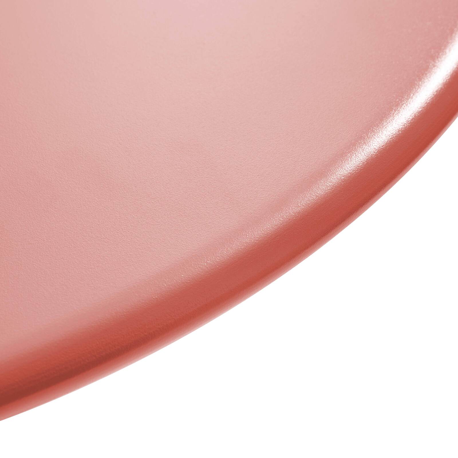 Gartentisch Bistro-Stil Rund verstellbarer aus Metall, 4 Personen, Ø70x72 cm