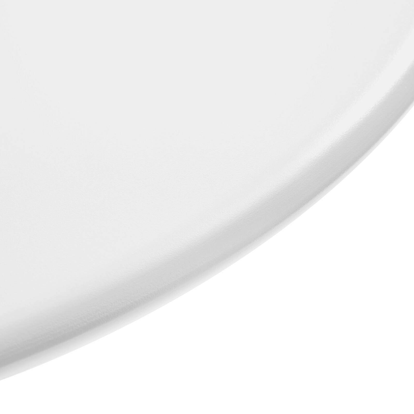 Gartentisch Bistro-Stil Rund verstellbarer aus Metall, 4 Personen, Ø70x72 cm