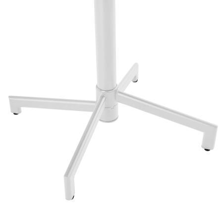 Gartentisch Bistro-Stil Rund verstellbarer aus Metall, 4 Personen, Ø70x72 cm (3/5)