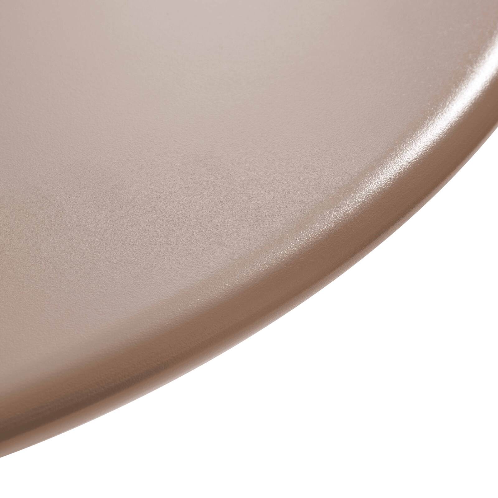 Gartentisch Bistro-Stil Rund verstellbarer aus Metall, 4 Personen, Ø70x72 cm