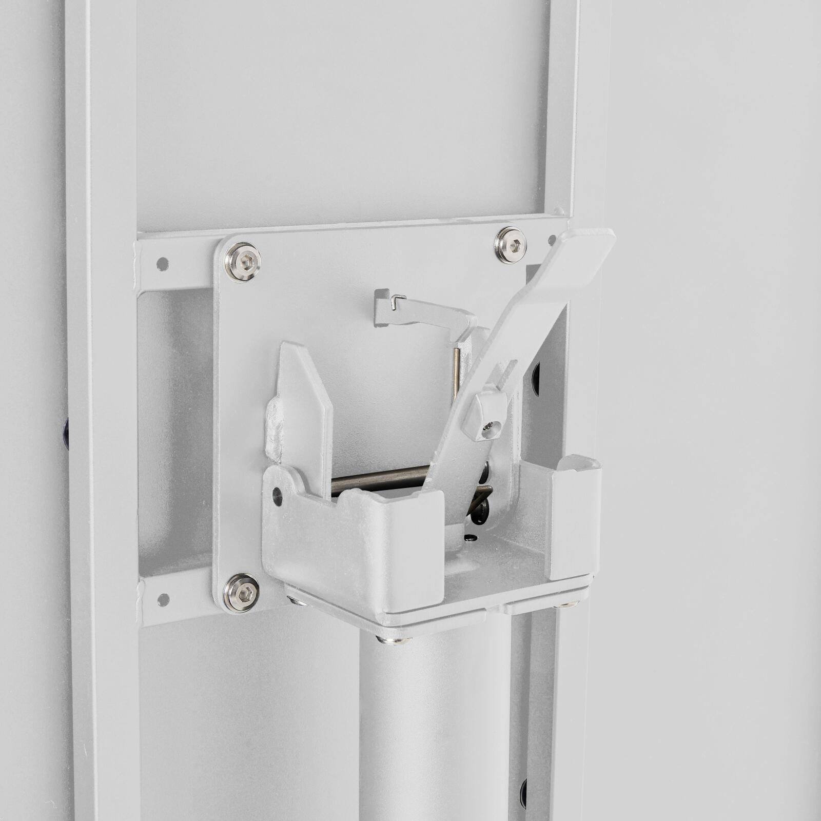 Gartentisch Bistro-Stil Rund verstellbarer aus Metall, 4 Personen, Ø70x72 cm