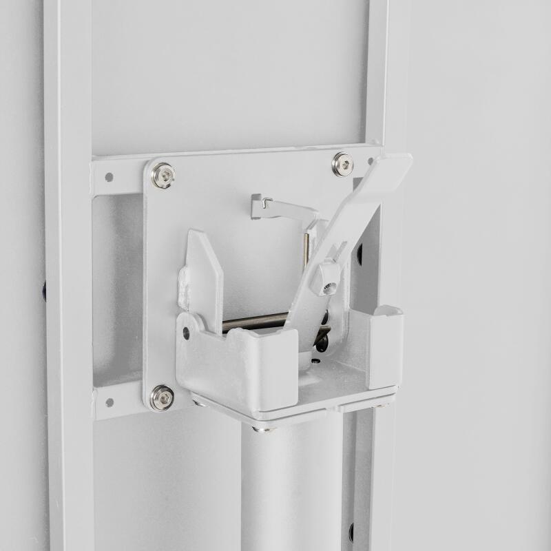 Gartentisch Bistro-Stil Rund verstellbarer aus Metall, 4 Personen, Ø70x72 cm (4/5)