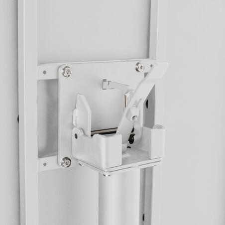 Gartentisch Bistro-Stil Rund verstellbarer aus Metall, 4 Personen, Ø70x72 cm (4/5)