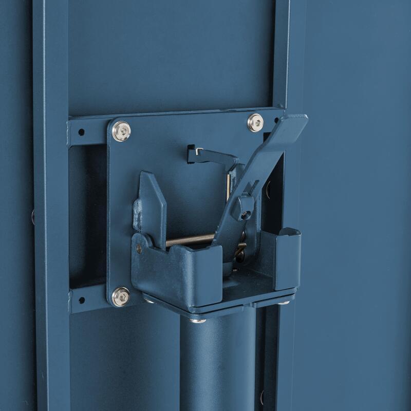 Gartentisch Bistro-Stil Rund verstellbarer aus Metall, 4 Personen, Ø70x72 cm (4/5)