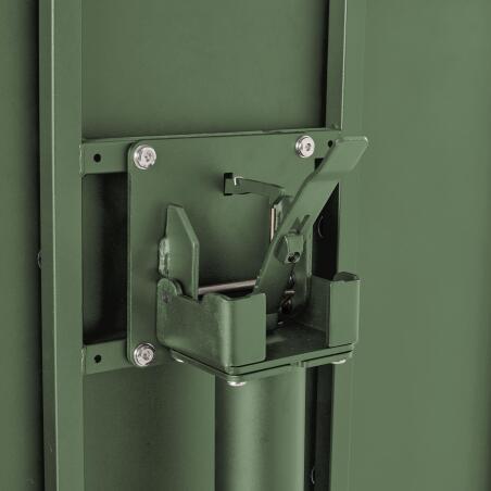 Gartentisch Bistro-Stil Rund verstellbarer aus Metall, 4 Personen, Ø70x72 cm (4/5)