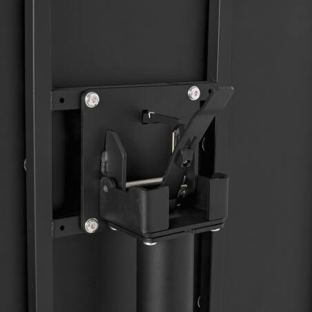 Gartentisch Rund verstellbarer aus Metall, 2 Personen, mit einbaufuß, Ø70x72 cm (4/5)