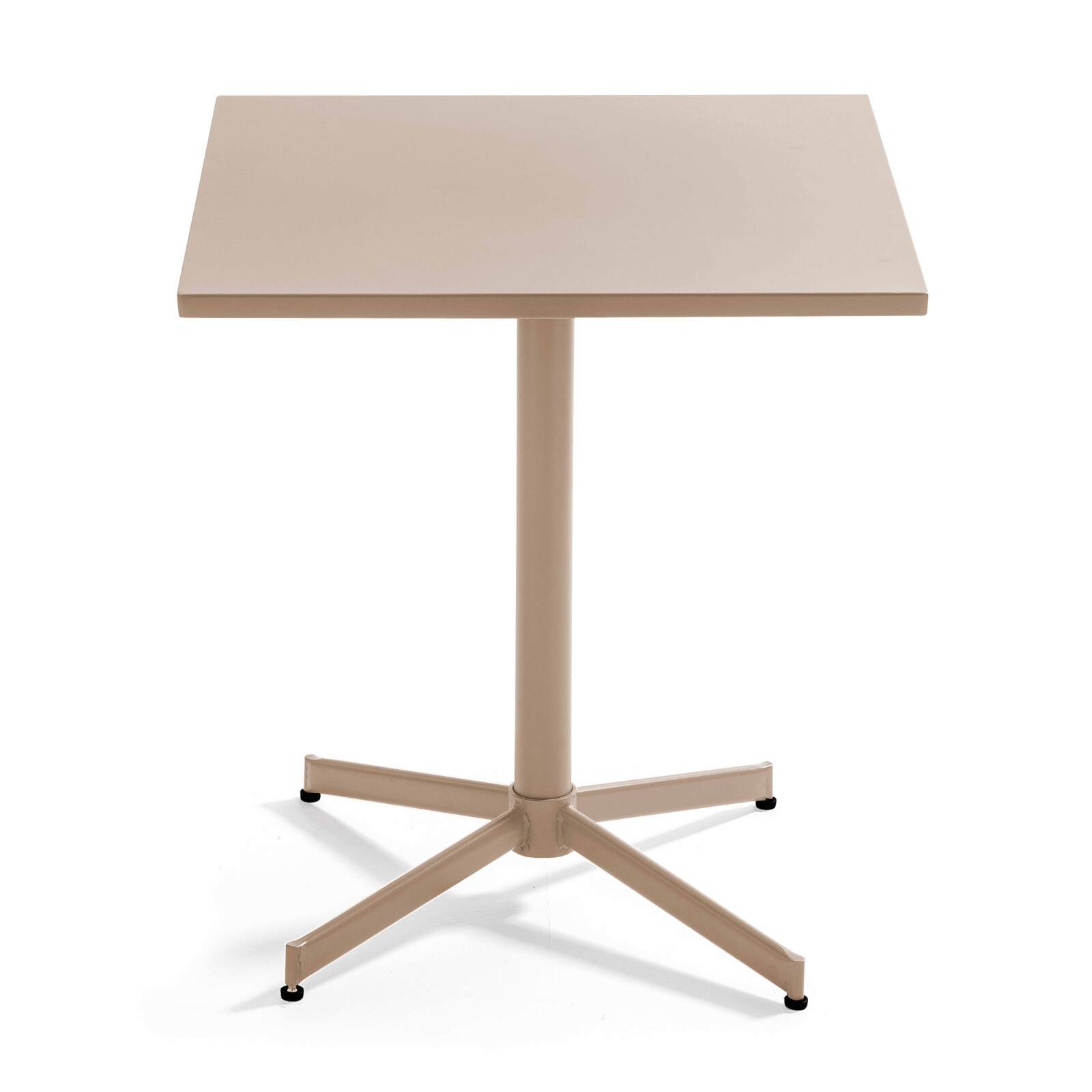 Gartentisch Quadratisch verstellbarer aus Metall, 4 Personen, 70x70 cm