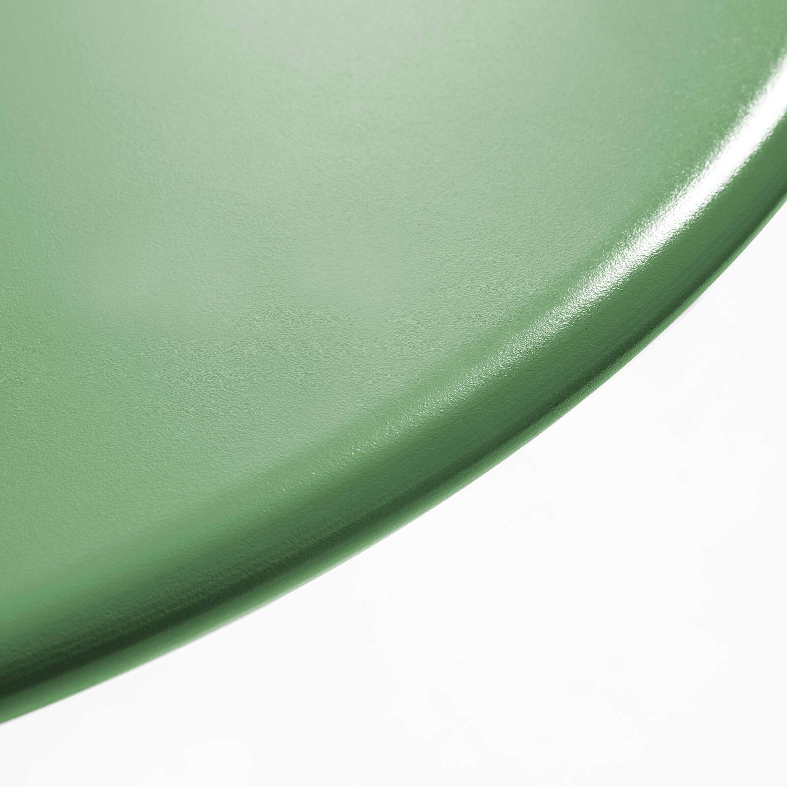 Gartentisch Bistro-Stil Rund verstellbarer aus Metall, 4 Personen, Ø70x72 cm