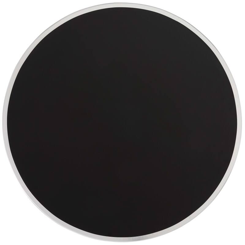 Esstisch rund, aus Laminat für 2 Personen, neigbar, mit Aluminiumkanten und Gusseisenbeinen, Ø60 cm (6/7)