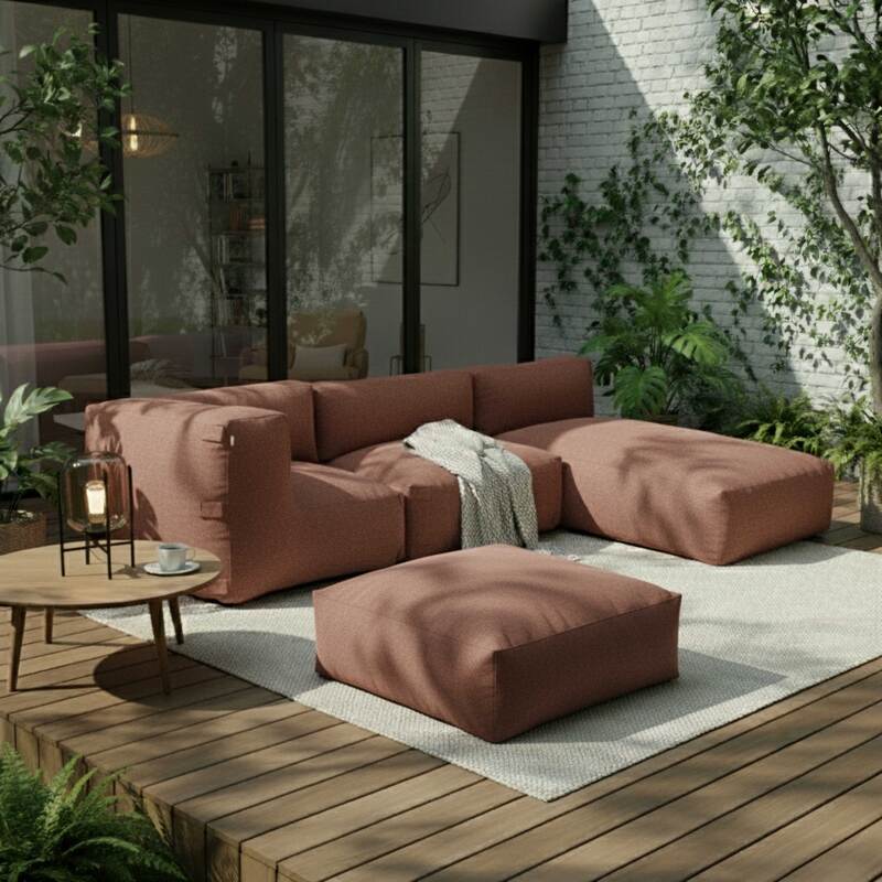 Chaiselongue für modulare Gartenmöbel (4/5)
