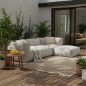 Sitzsack im gestreiften Design für ein modulares Outdoor-Sofa