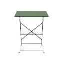 Gartentisch Bistro-Stil Quadratisch klappbarer aus Metall, 2 Personen, 60x60 cm