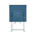 Gartentisch Bistro-Stil Quadratisch klappbarer aus Metall, 2 Personen, 60x60 cm
