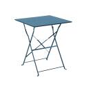 Gartentisch Bistro-Stil Quadratisch klappbarer aus Metall, 2 Personen, 60x60 cm