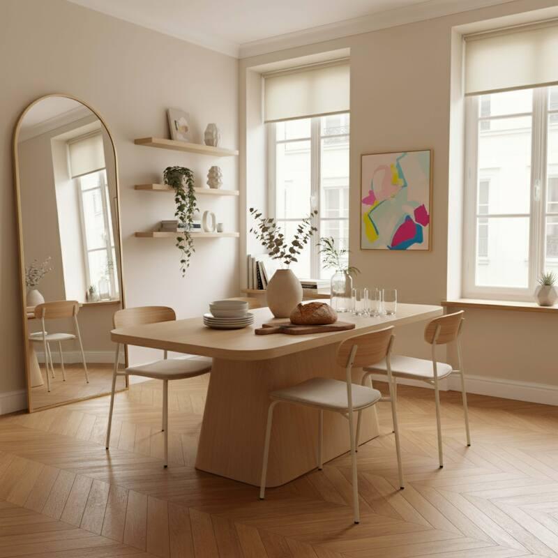 Esstisch in Holzoptik für 8 Personen