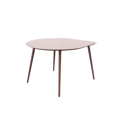 Nestbare Garten Couchtische runden aus Metall  58x50x34 cm und 40x35x28 cm  (4/7)