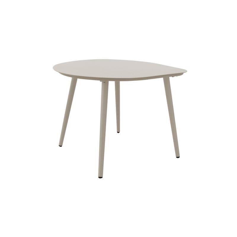 Nestbare Garten Couchtische runden aus Metall  58x50x34 cm und 40x35x28 cm  (6/7)