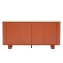 Sideboard orange, 4 Türen, 160 cm