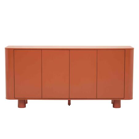 Sideboard orange, 4 Türen, 160 cm (2/8)