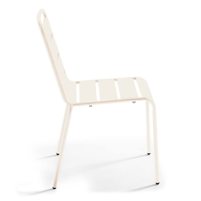 Gartentisch im Bistro-Stil, quadratisch, neigbar, aus Metall, 70x70 cm, und 2 Stühle  (7/8)