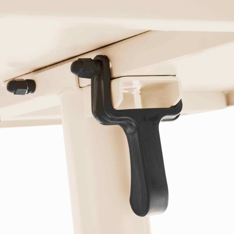 Gartentisch im Bistro-Stil, quadratisch, neigbar, aus Metall, 70x70 cm, und 2 Stühle mit Armlehnen (5/9)