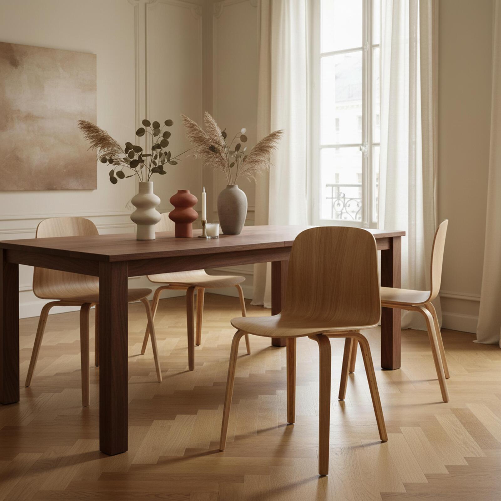 Stühle aus natürlichem Eichensperrholz FSC® - 2er-Set