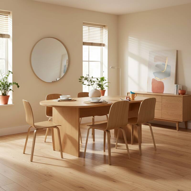 Stühle aus natürlichem Eichensperrholz FSC® - 2er-Set (7/8)